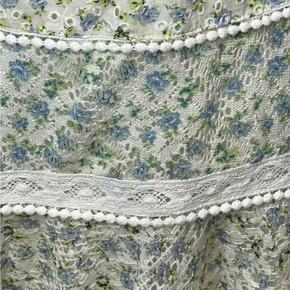 House of Harlow Tiered Floral Mini Skirt Cottagecore | NWT | Size Small - Picture 6 of 16